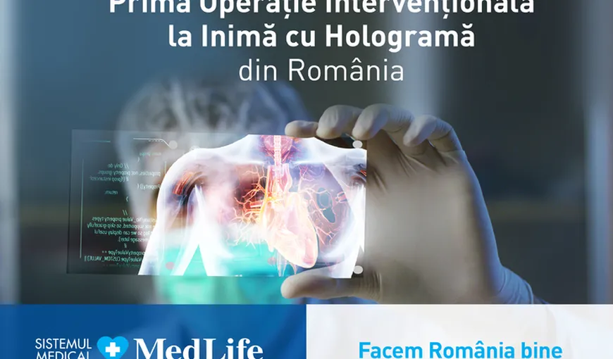 Prima operaţie intervenţională la inimă cu hologramă din România
