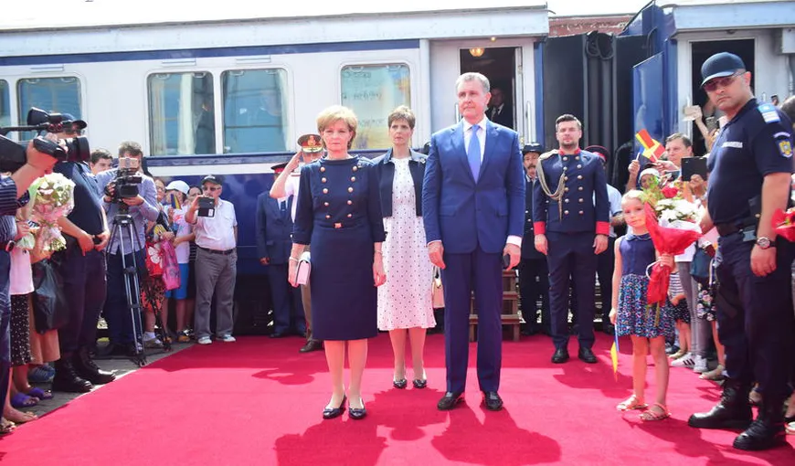 Majestatea sa Margareta şi Principele Radu au călătorit la Constanţa cu Trenul Regal pentru a marca 140 de ani de la alipirea Dobrogei