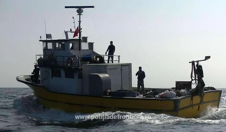 Pescador turcesc capturat de către poliţiştii de frontieră în Zona Economică Exclusivă a României