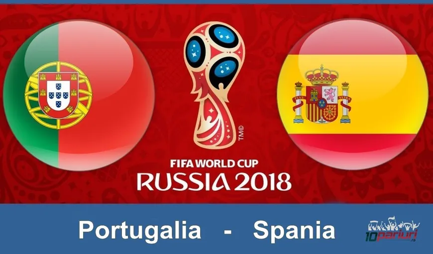 PORTUGALIA – SPANIA LIVE VIDEO ONLINE STREAMING 2018: 3-3 Triplă Ronaldo în primul meci la CM 2018