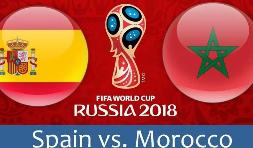SPANIA – MAROC LIVE VIDEO ONLINE STREAMING TVR: 2-2. Ibericii, lideri în grupă, vor juca împotriva Rusiei