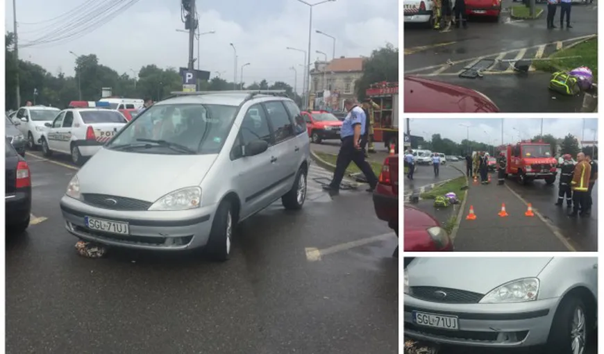 Accident cumplit la Oradea: O maşină a spulberat patru surori aflate pe trotuarul din faţa sediului Poliţiei VIDEO