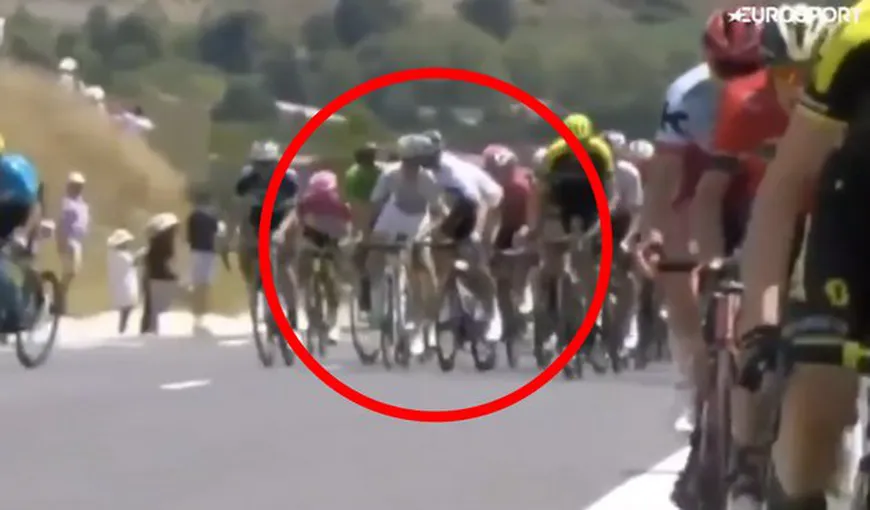 Scandal în Turul Franţei. Un coechipier al lui Chris Froom, exclus din cursă după ce i-a dat un pumn unui alt ciclist VIDEO