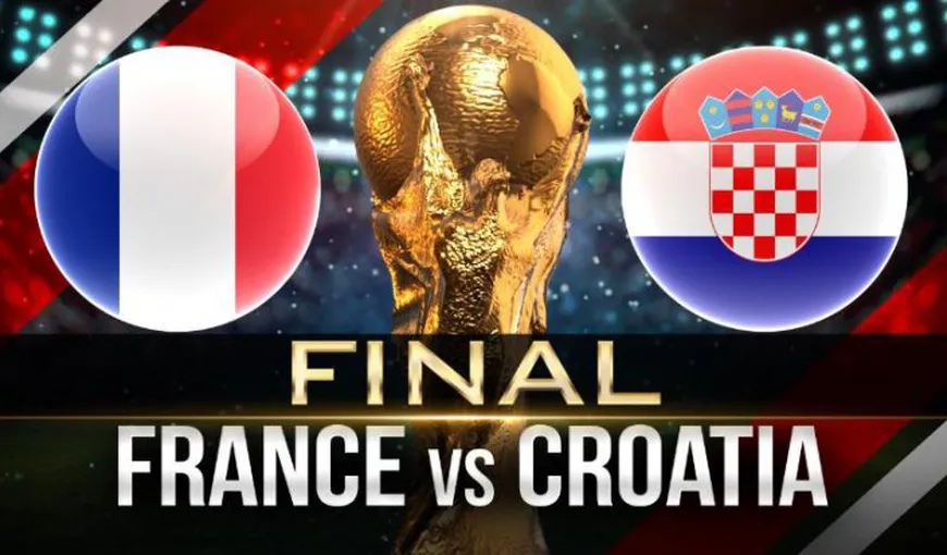 LIVE VIDEO Franţa – Croaţia ONLINE streaming pe TVR1 si TVR HD. Controverse la primul gol, nebunie la finala CM 2018