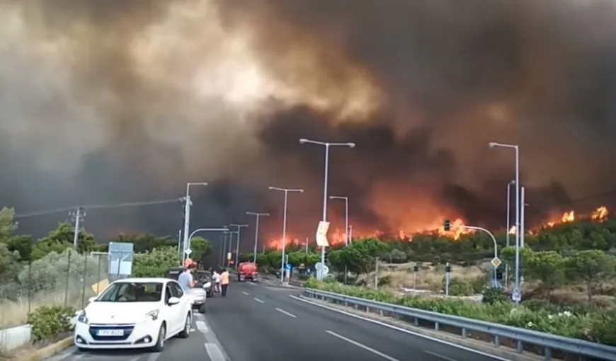 AVERTISMENT MAE: În perioada următoare există risc de incendiu în mai multe zone din Grecia