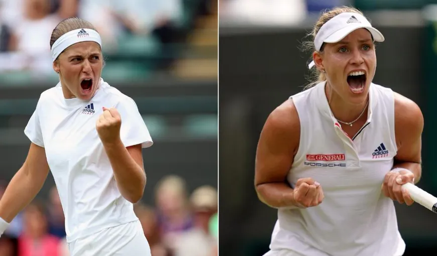 Angelique Kerber – Jelena Ostapenko şi Serena Williams – Julia Goerges, semifinalele de la Wimbledon 2018