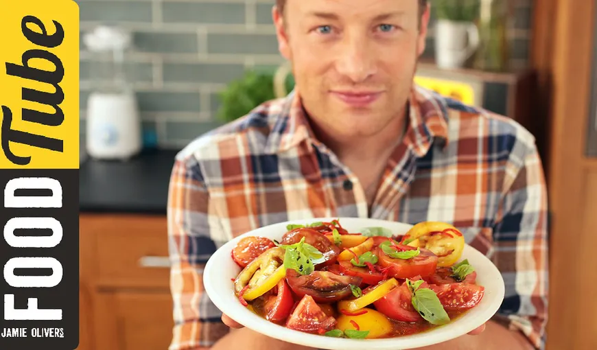 Salata de rosii a lui Jamie Oliver! Reţeta delicioasă ce-ţi va înnebuni papilele