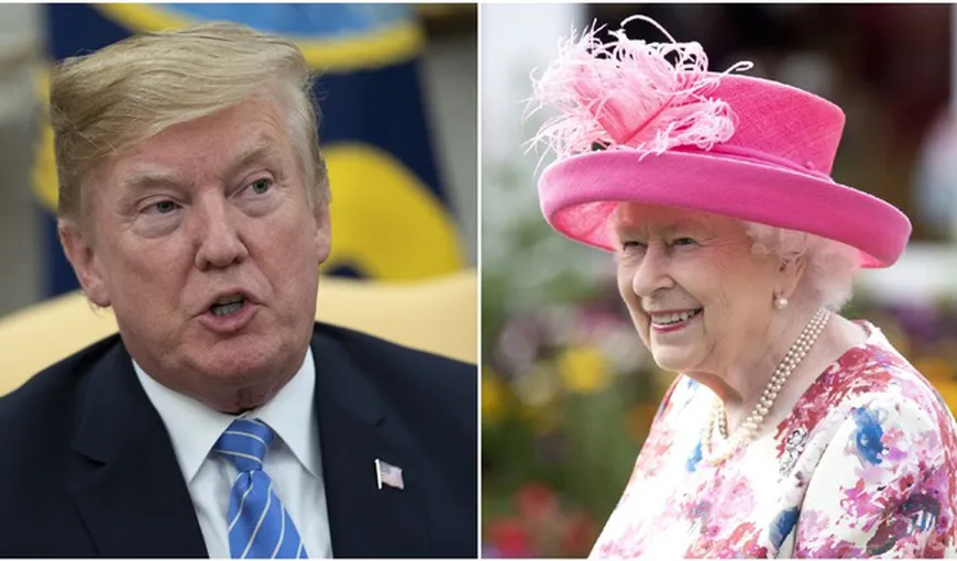 Donald Trump se întâlneşte cu regina Elisabeta a II-a