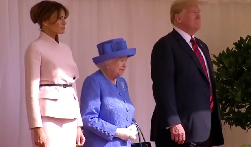 Donald Trump, primit la Castelul Windsor de Regina Elisabeta VIDEO