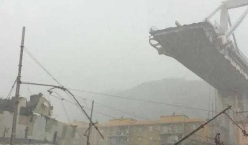 Pod prăbuşit în Genova: Un român, confirmat printre persoanele decedate, altul se află în stare critică. Iohannis transmite condoleanţe