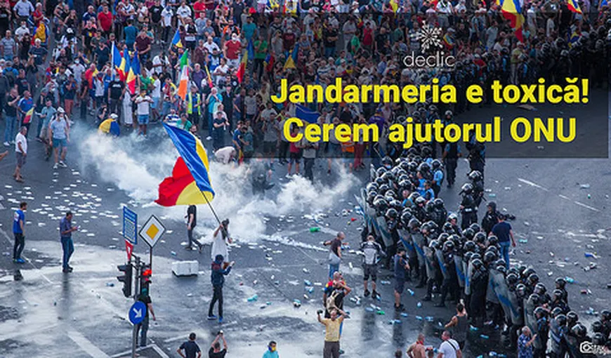 Petiţia „Jandarmeria e toxică. Cerem ajutorul ONU”, semnată de peste 37.000 de oameni