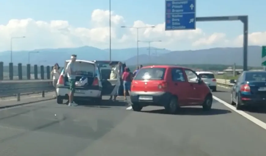 Carambol pe Autostrada A1 Sibiu – Orăştie. Opt persoane sunt rănite