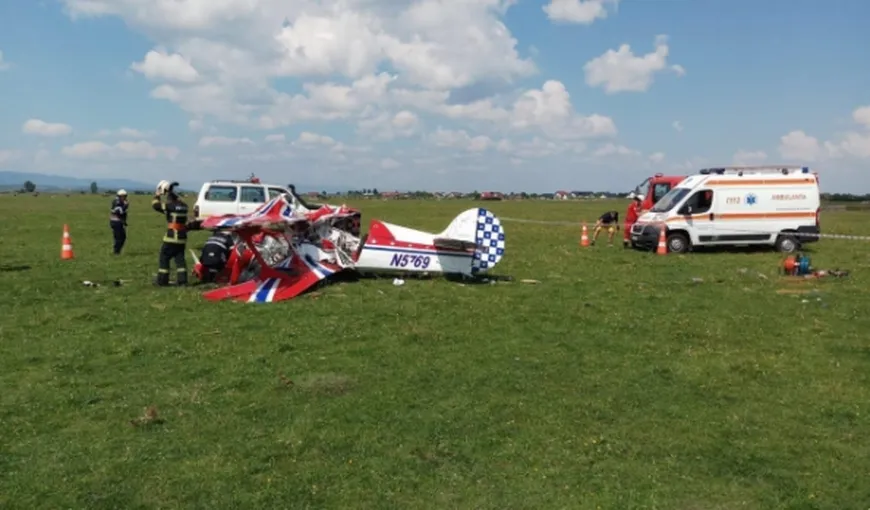 Starea pilotului rănit în accidentul aviatic din judeţul Suceava este uşor ameliorată