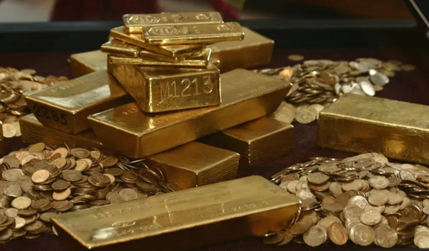 Aurul scade la un minim istoric. Euro rămâne la 4,65 lei, ROBOR la trei luni scade