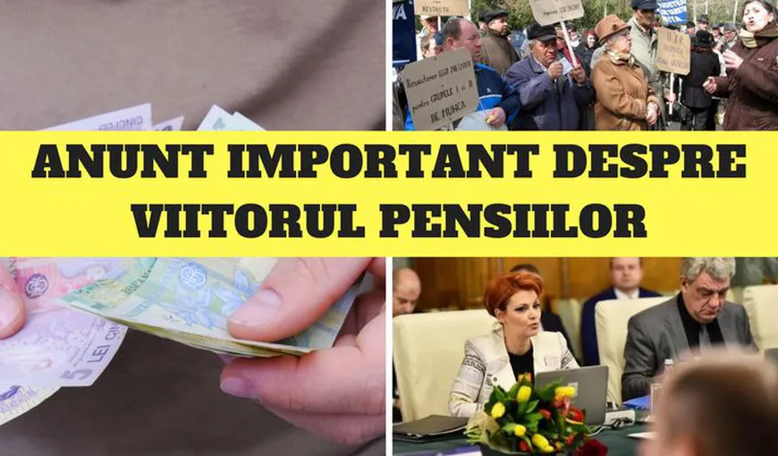 Un nou anunţ despre noua lege a pensiilor: „Fiecare pensie va fi cel puţin dublată în 2021”