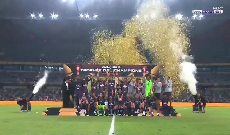 Supercupa Franţei s-a jucat în China, la Shenzhen. PSG a câştigat trofeul pentru al şaselea an consecutiv