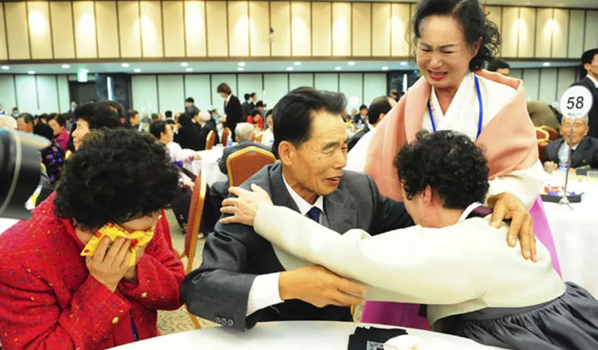 Sud-coreenii au venit în Coreea de Nord pentru reuniuni cu familiilor lor