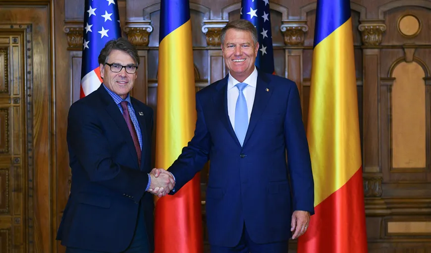 Klaus Iohannis l-a primit pe secretarul american pentru Energie, Rick Perry