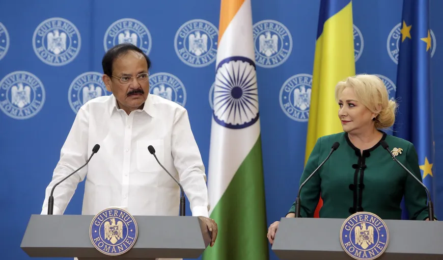 Dăncilă, întâlnire cu vicepreşedintele Indiei: Am reiterat interesul Guvernului pentru consolidarea cooperării bilaterale