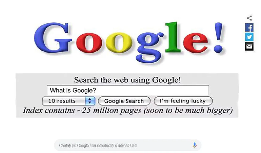 Google aniversează 20 de ani. Ce surpriză ascunde Doodle-ul