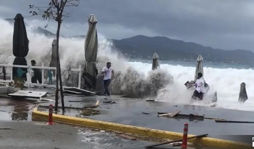 Grecia, lovită de ciclonul mediteranean Zorba. Ploi torenţiale, vânt puternic şi inundaţii în mai multe zone din sud