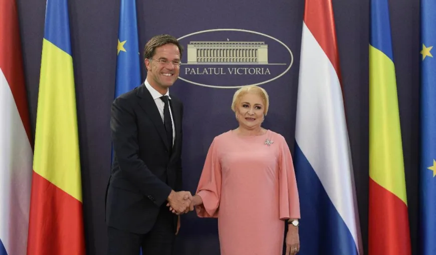 Viorica Dăncilă: Am solicitat premierului olandez sprijin pentru aderarea României la Schengen. Reacţia prim-ministrului Rutte