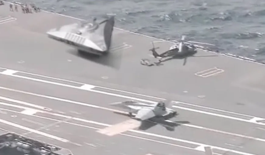 Un OZN, identificat alături de un elicopter al Marinei Militare americane. Imagini uluitoare VIDEO