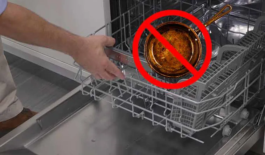 Nu pune niciodată aceste obiecte în maşina de spălat vase