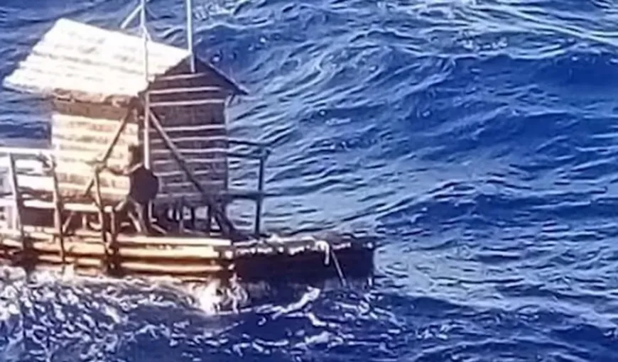 A supravieţuit aproape două luni, pe o colibă plutitoare, în Oceanul Pacific VIDEO