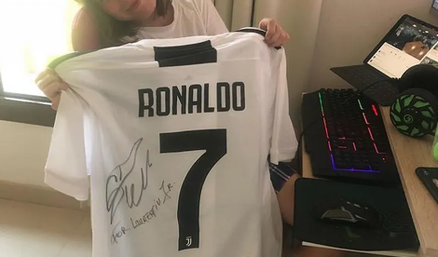 Cristiano Ronaldo, cadou fabulos pentru Reghecampf JR. Ce surpriză a primit fiul Anamariei Prodan de la starul lui Juventus FOTO