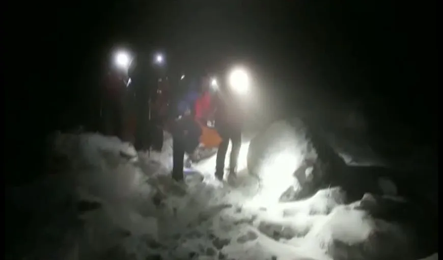 Turişti blocaţi pe gheaţă, în zona stâncilor Pasajul Târle-Carp. Salvamontiştii din Sinaia intervin
