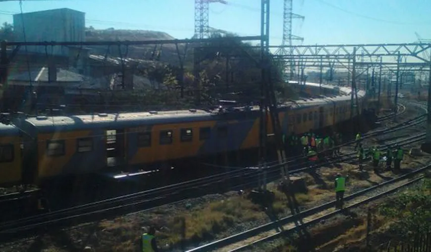 Accident feroviar în Africa de Sud. Două trenuri de pasageri s-au ciocnit, sunt peste 100 de răniţi