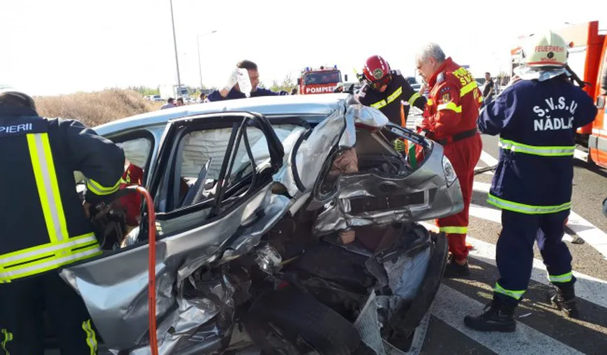 Accident grav pe autostrada Arad-Nădlac. Elicopterul SMURD a intervenit