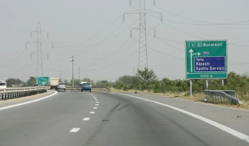 Trafic restricţionat pe Autostrada Bucureşti – Piteşti pentru trasarea marcajelor rutiere
