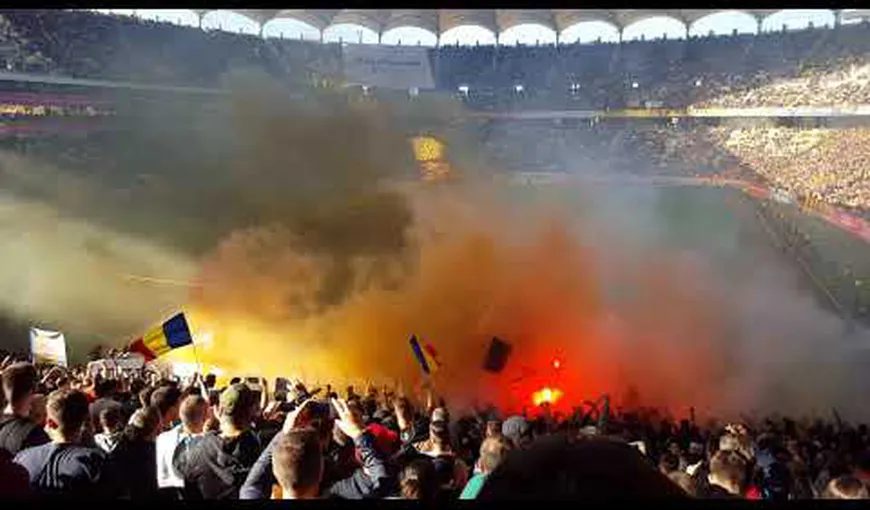 ROMÂNIA-LITUANIA s-ar putea juca fără spectatori. UEFA a deschis o procedură disciplinar din cauza torţelor
