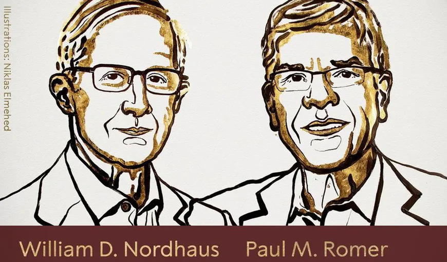 William Nordhaus şi Paul Romer au primit premiul Nobel pentru Economie