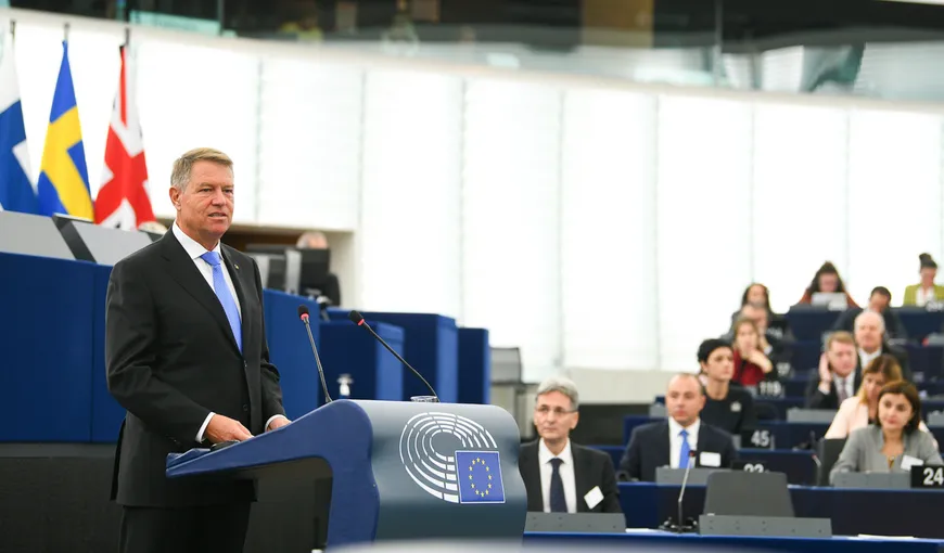 Klaus Iohannis, în Parlamentul European: Nu sunt pregătit pentru nimic în lume să-mi cobor standardele privind justiţia