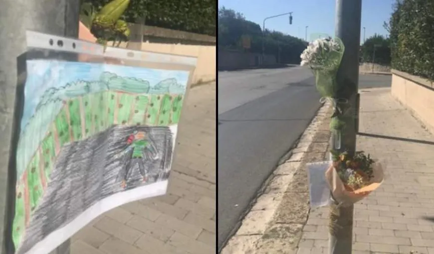 Flori şi mesaje pentru un cerşetor român mort în Italia. Bărbatul a fost ucis de un şofer care a fugit de la locul faptei