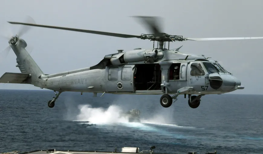 Un elicopter al marinei americane s-a prăbuşit pe puntea portavionului USS Reagan. Incidentul s-a petrecut în Marea Filipinelor