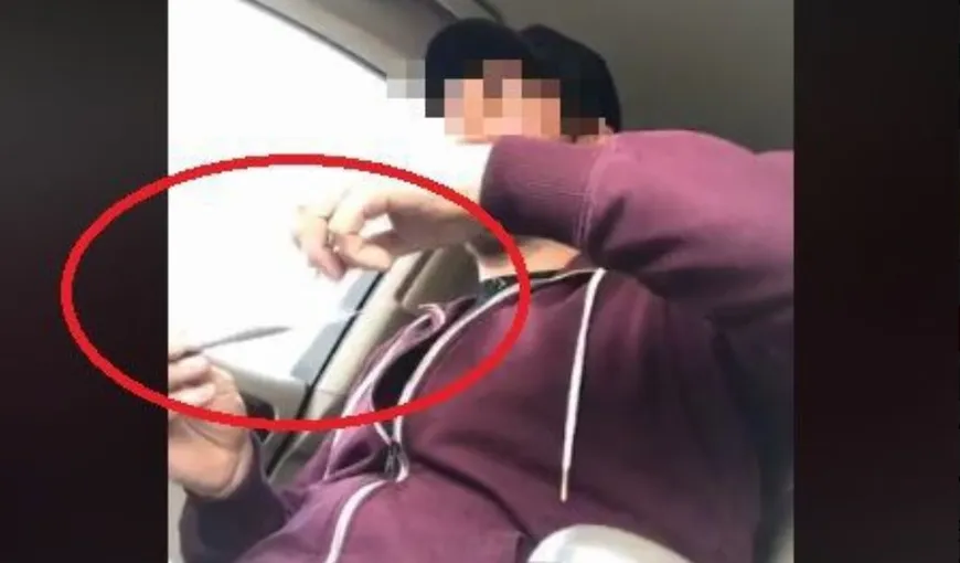 Şoferul care s-a filmat drogându-se la volan, prins şi amendat VIDEO
