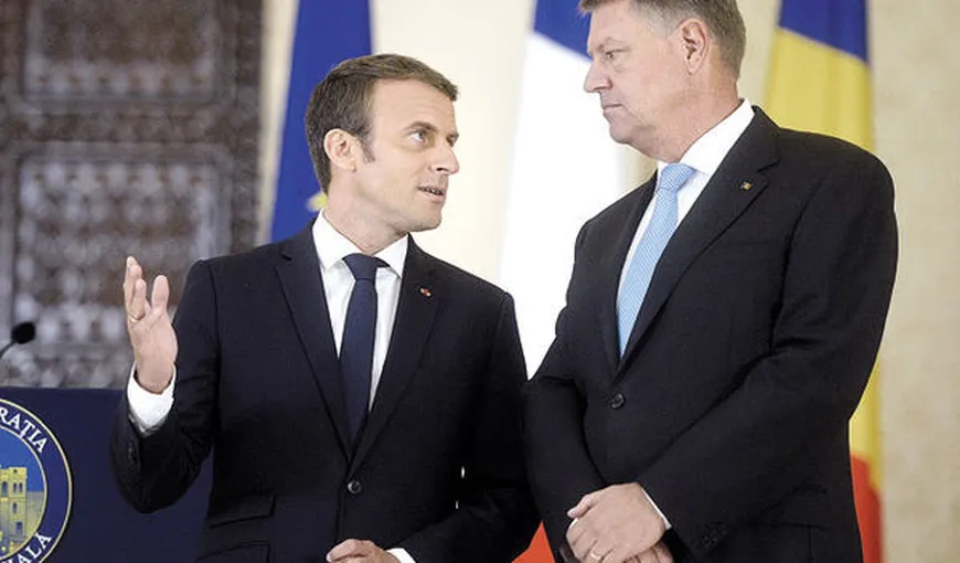 Klaus Iohannis şi Emmanuel Macron vor semna, marţi, o Declaraţie politică privind Parteneriatul strategic dintre cele două ţări
