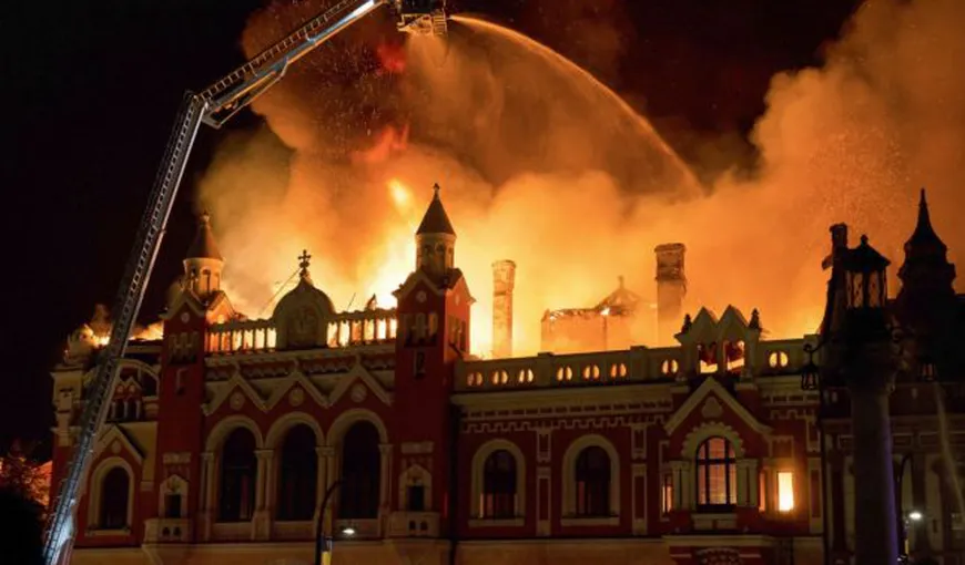 Care a fost cauza incendiului de la Palatul Episcopal Greco-Catolic din Oradea