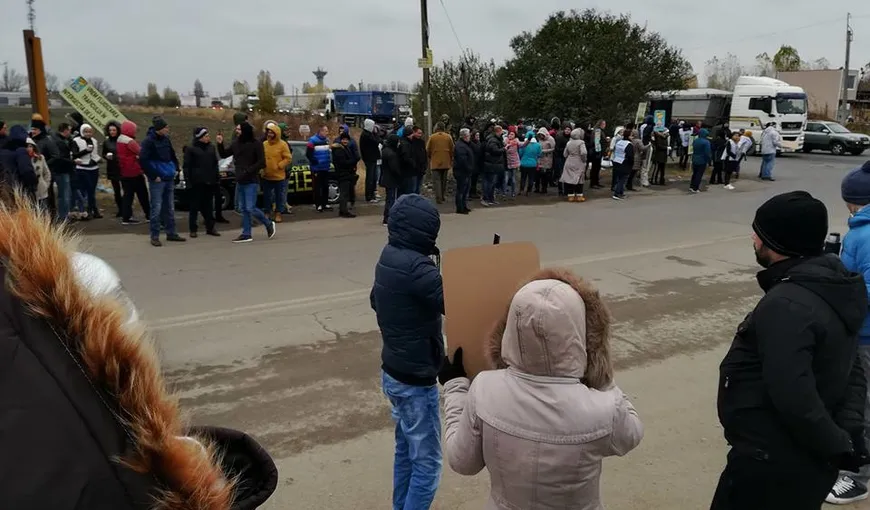 Protest al locuitorilor din Berceni şi Vidra. Au cerut modernizarea Centurii Sud Bucureşti