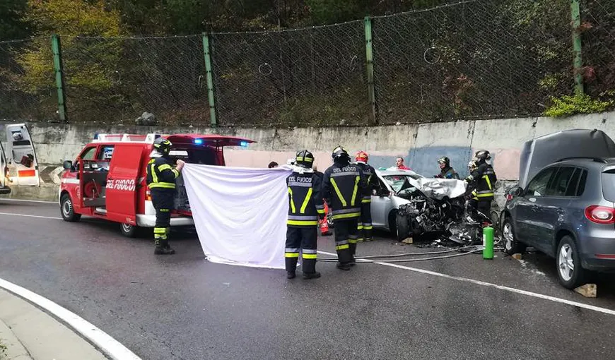 Accident grav în Italia cauzat de un şofer român, 5 răniţi printre care 2 copii