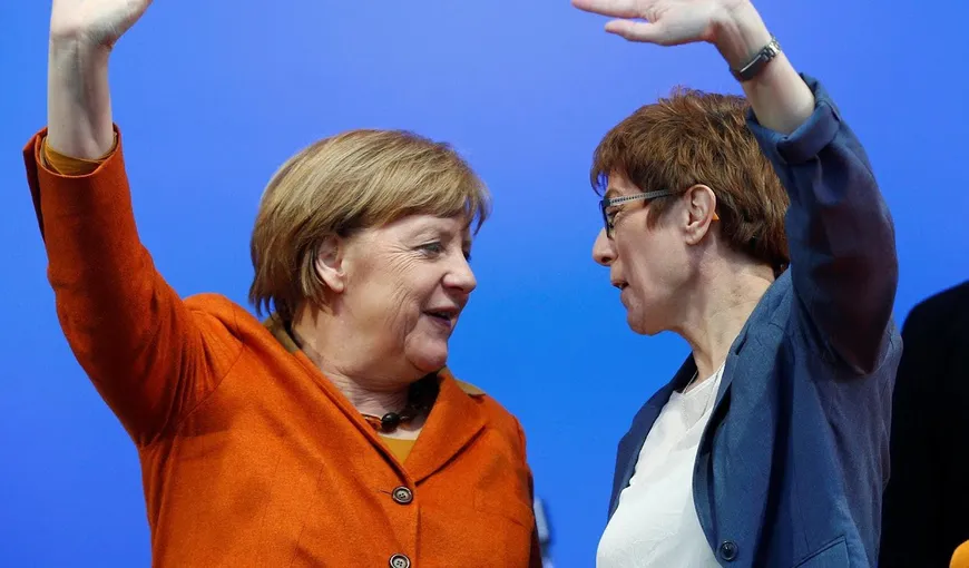 Angela Merkel îl susţine pentru viitoarea funcţie de cancelar pe actualul secretar general, Annegret Kramp-Karrenbauer