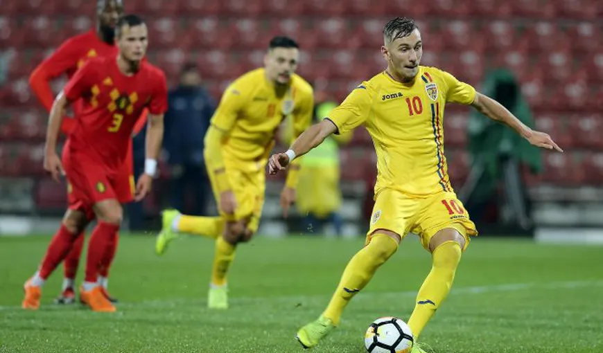 ROMANIA U21 – BELGIA U21 3-3 în amicalul de la Cluj-Napoca. „Tricolorii”, două goluri în prelungiri!