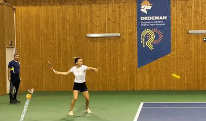 Simona Halep, primul antrenament după hernia de disc. Cu cine s-a pregătit numărul 1 în tenisul mondial