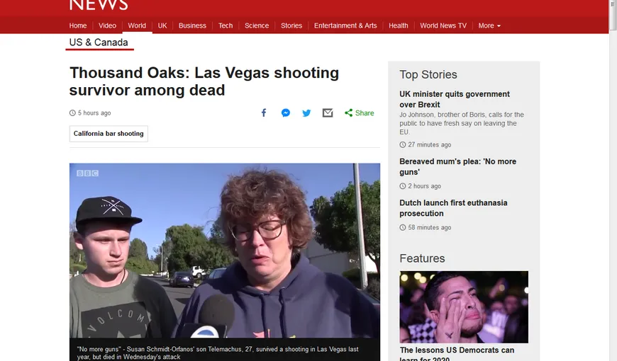 Ironia sorţii: a supravieţuit atacului de la Las Vegas, dar a murit în atentatul din California
