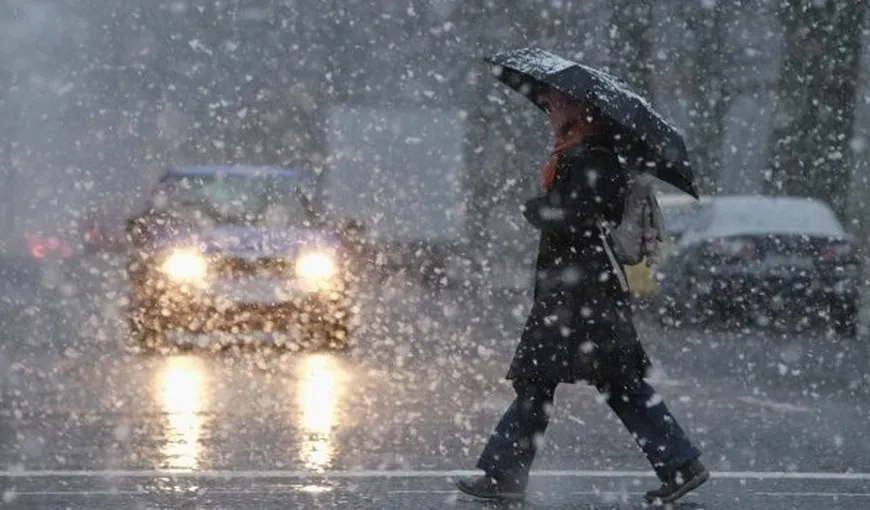 ANM a actualizat prognoza meteo specială pentru Bucureşti. Se anunţă precipitaţii predominant sub formă de ninsoare până vineri seară