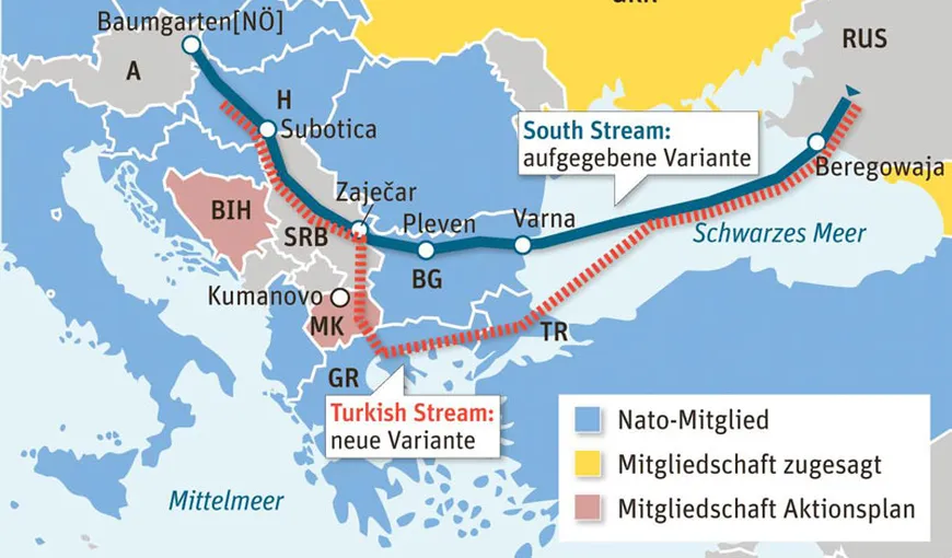 Gazoductul TurkStream inaugurează primul tub al tronsonului submarin la Marea Neagră